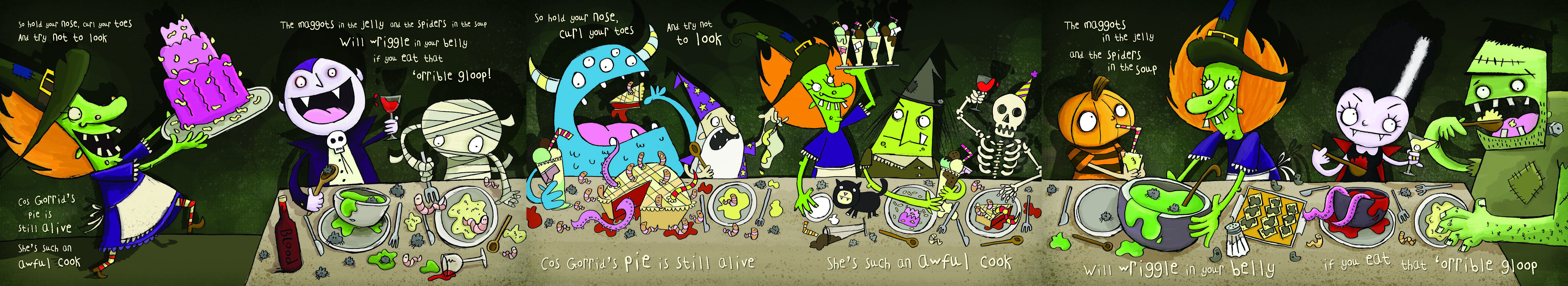 halloween scene for kids