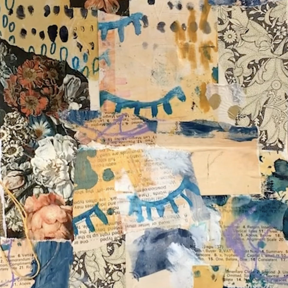 Collage fun with unique pattern-turned-collage-paper
