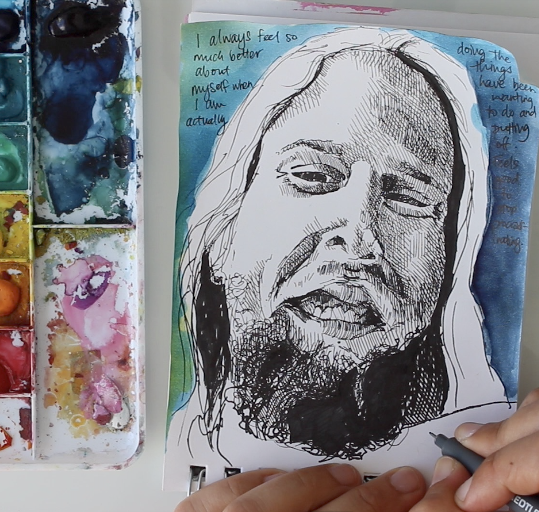 Challenging perfectionism in portrait art