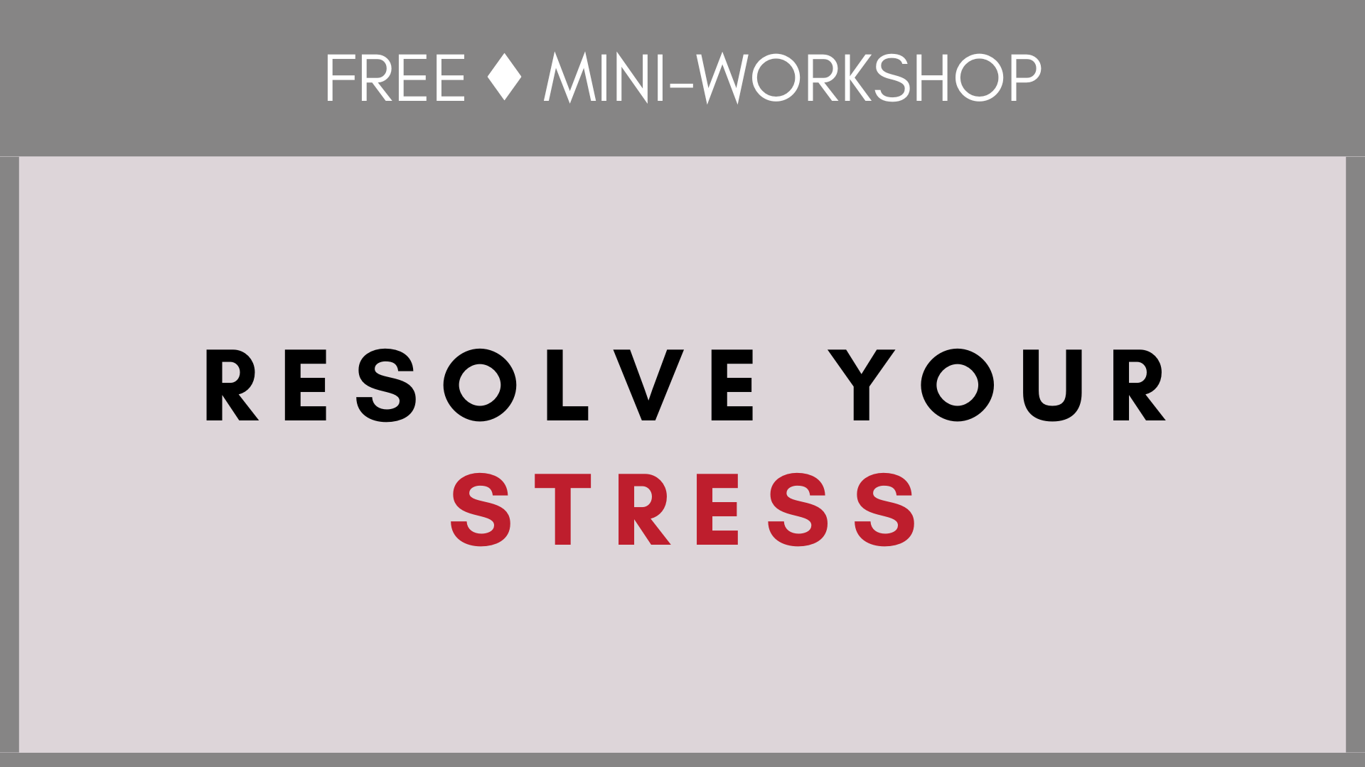 Product image for Resolve Your Stress