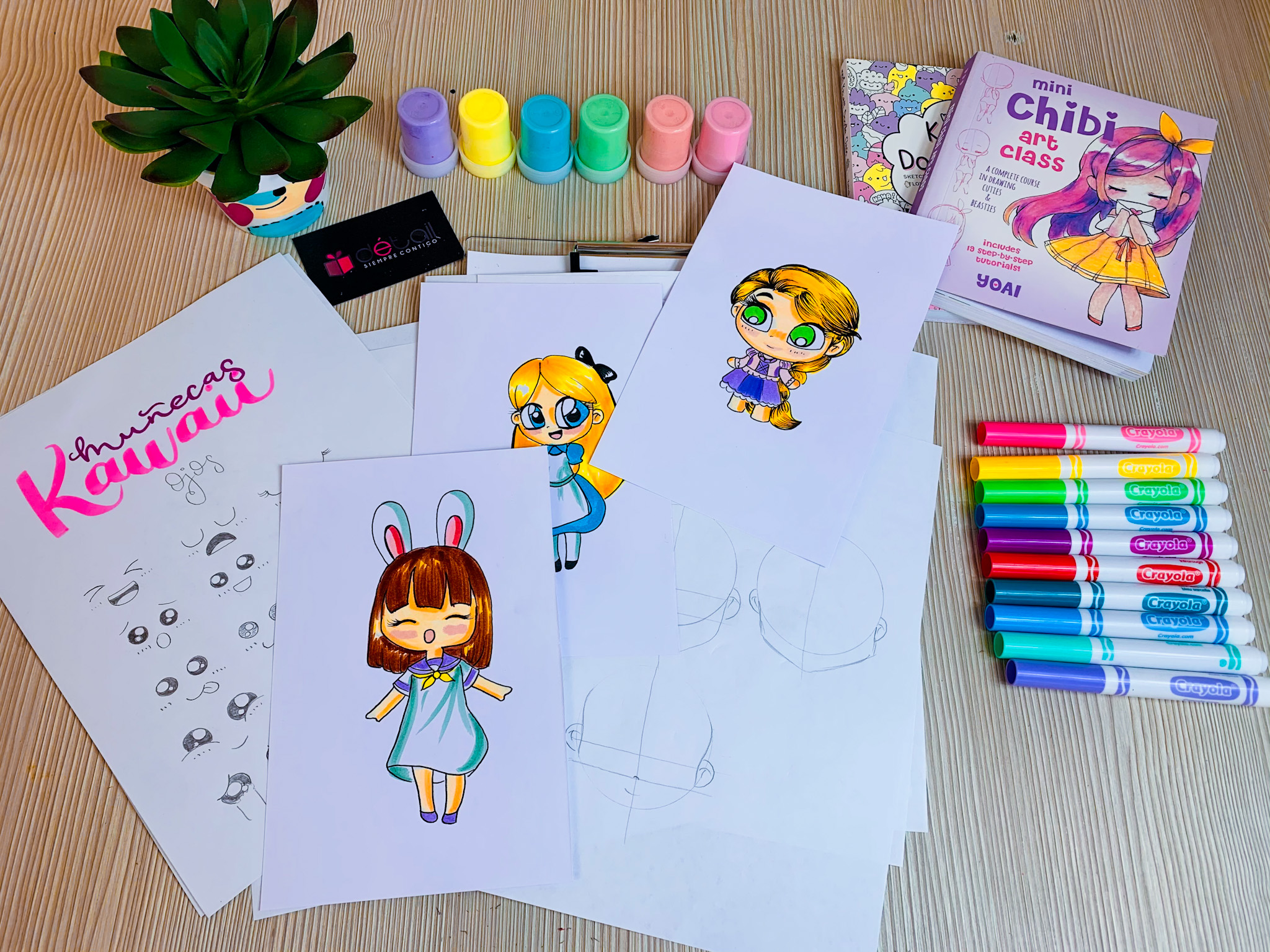 Cómo hacer muñecas kawaii 