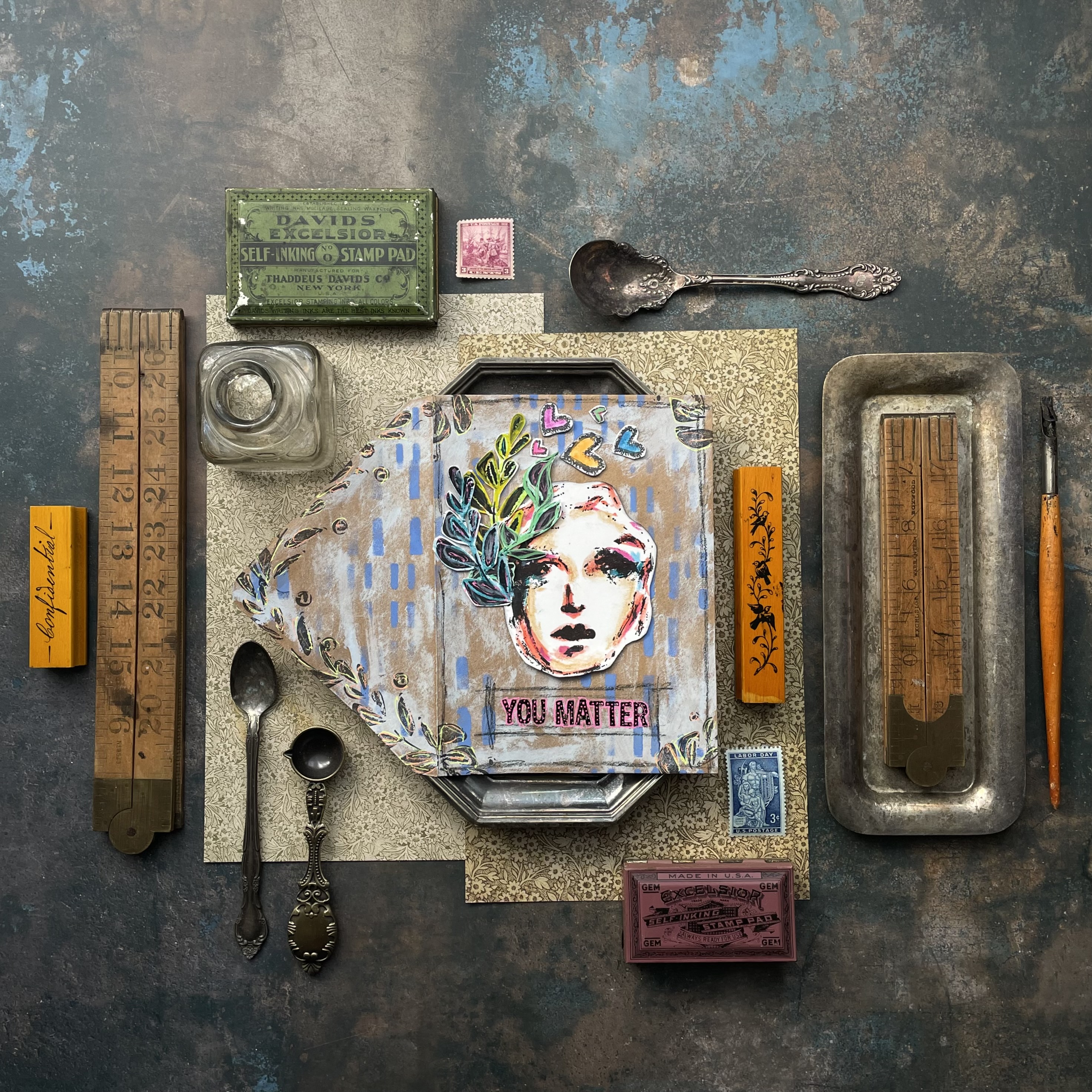 Mixed Media Technique of Envelops