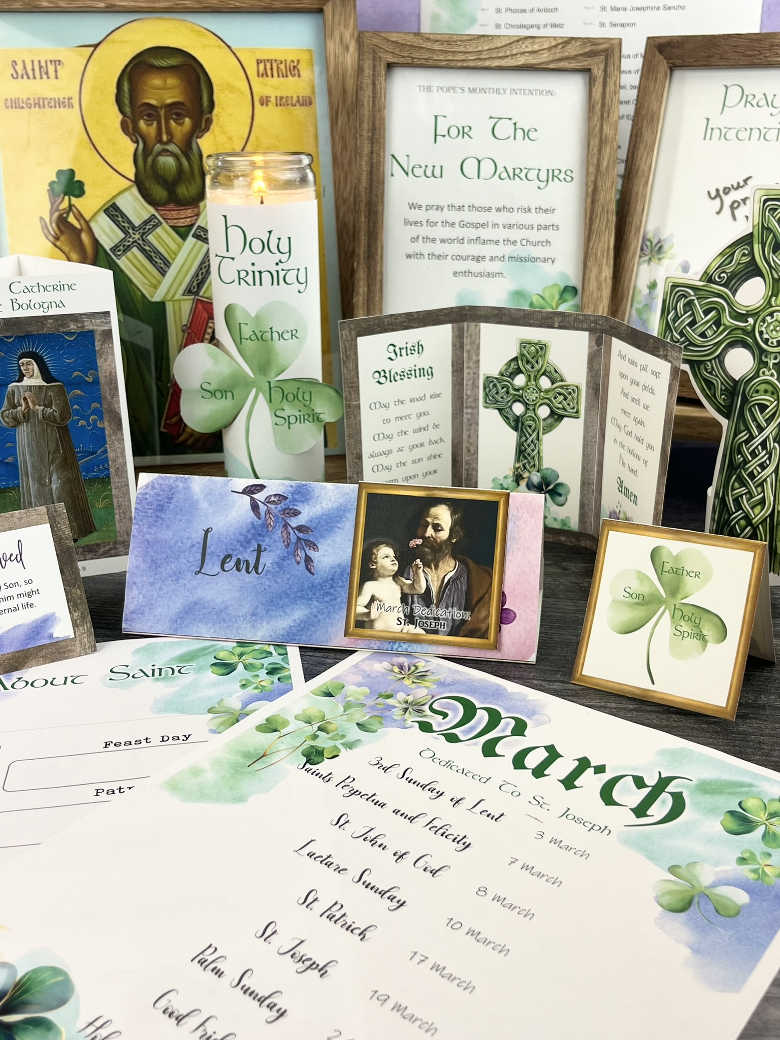 March Home Altar Printables