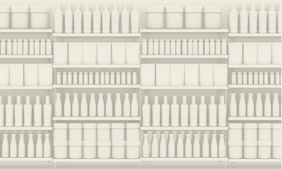 generic products on shelf