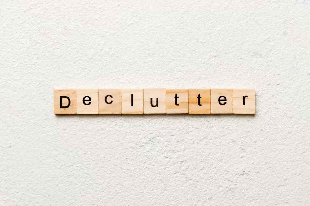 word spelling declutter