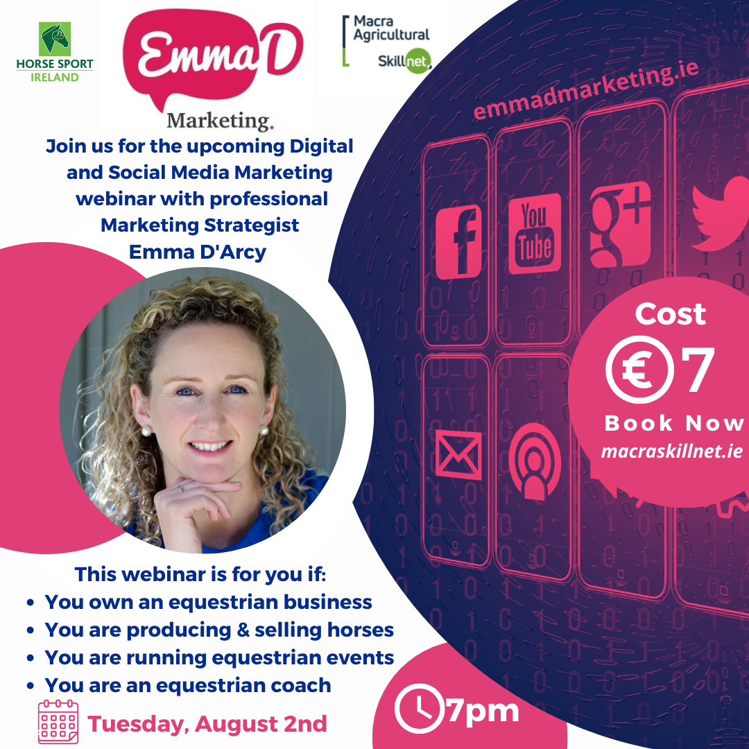 Product image for Digital marketing and Social Media webinar with marketing expert Emma Darcy