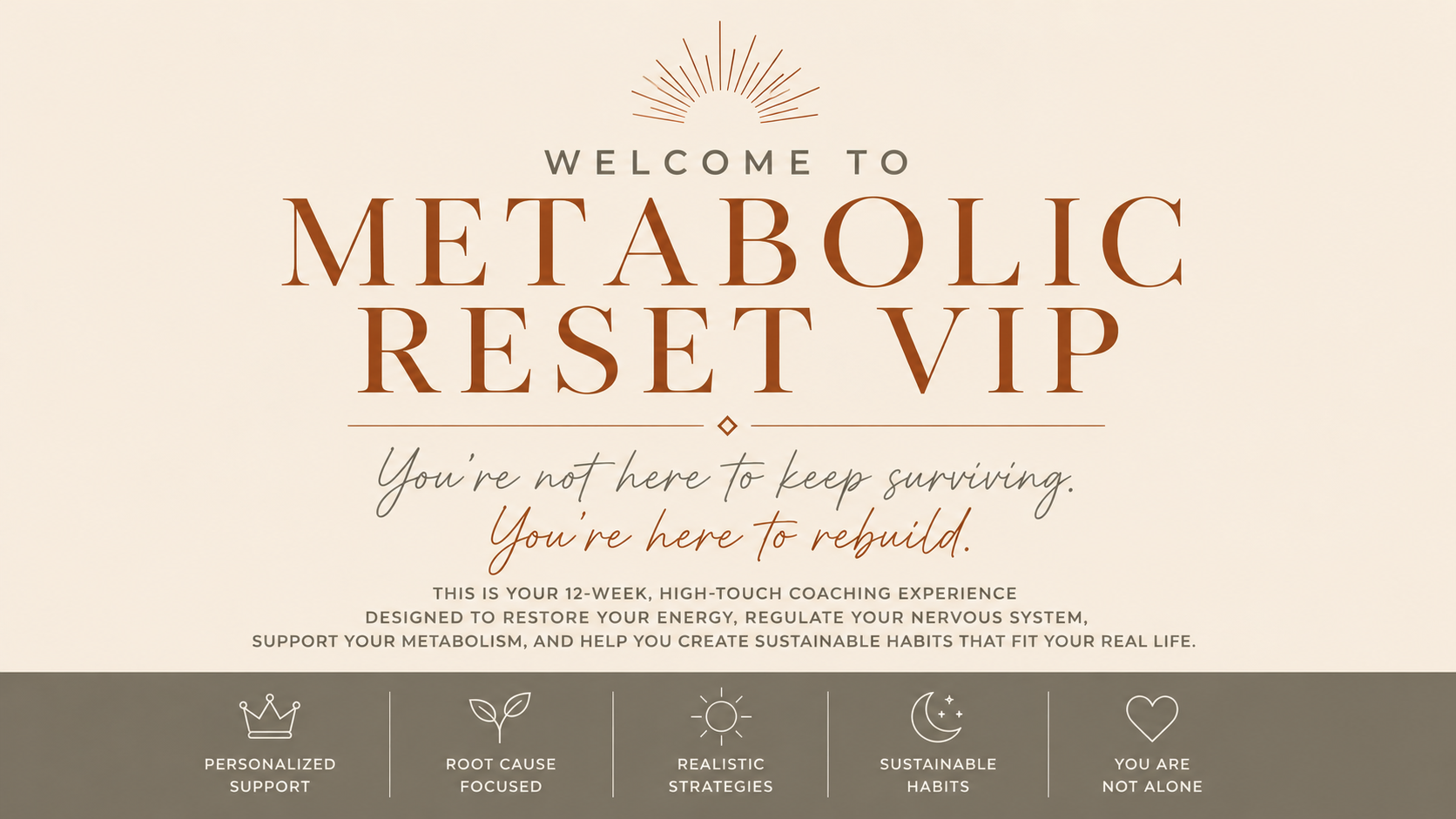 Product image for Metabolic Reset VIP Coaching