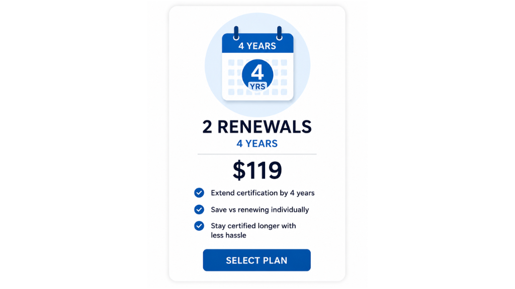 Product image for 2 Renewal (4 Years)