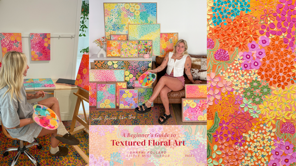 Product image for Beginners Guide To Textured 'Floral' Art ( ebook ) 