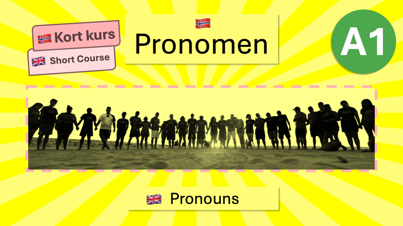 Product image for Pronomen (A1) (Kort kurs) - [Pronouns (A1) (Short Course)]