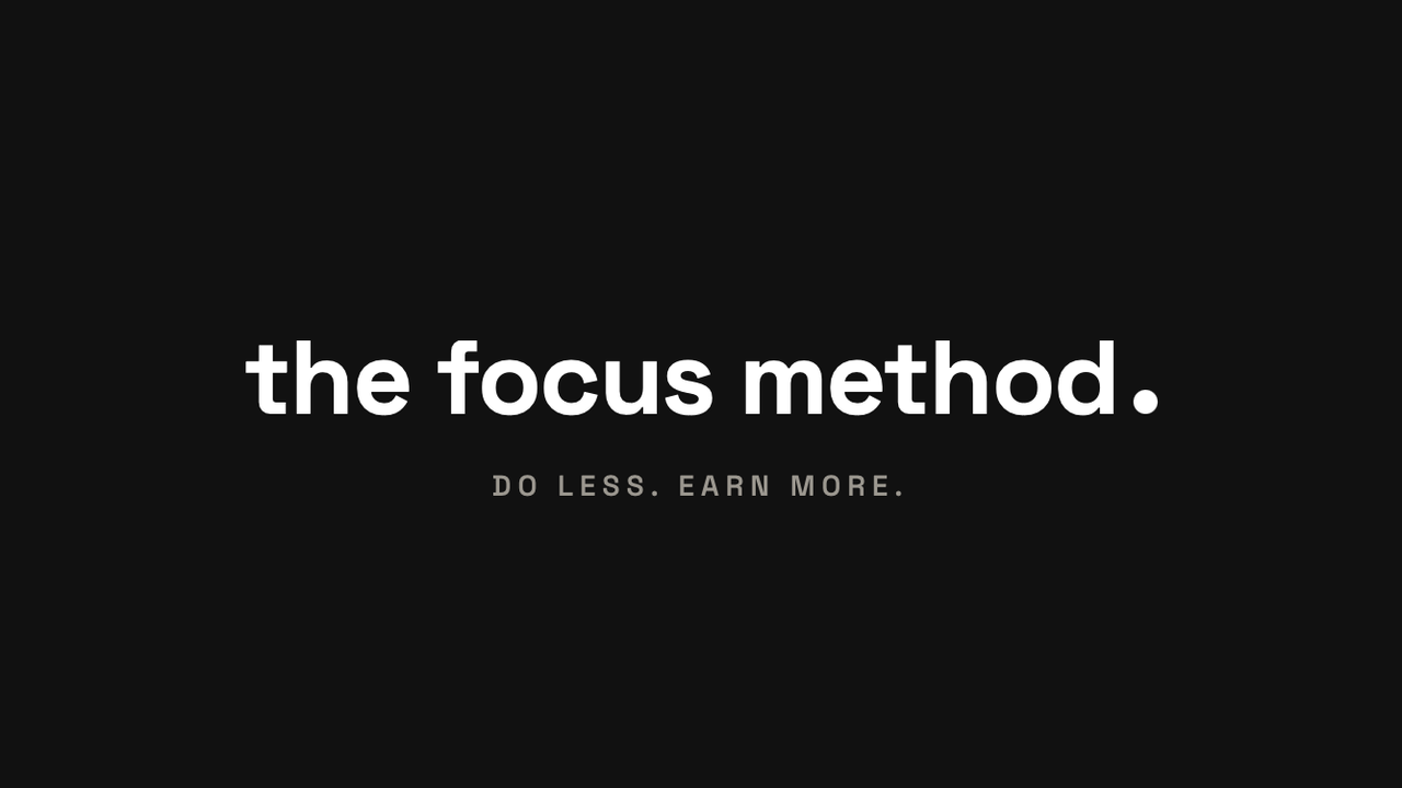Product image for The Focus Method