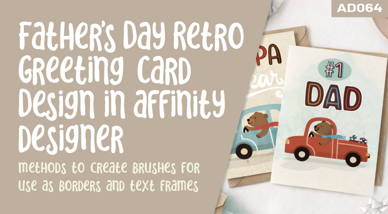 Product image for AD 64 – Father’s Day Retro Greeting Card Design
