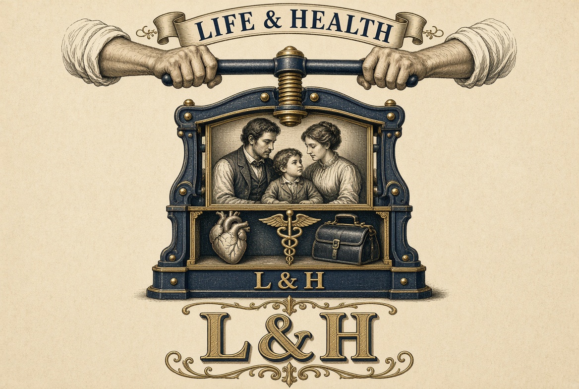The stylized and branded logo for the Life and Health Course