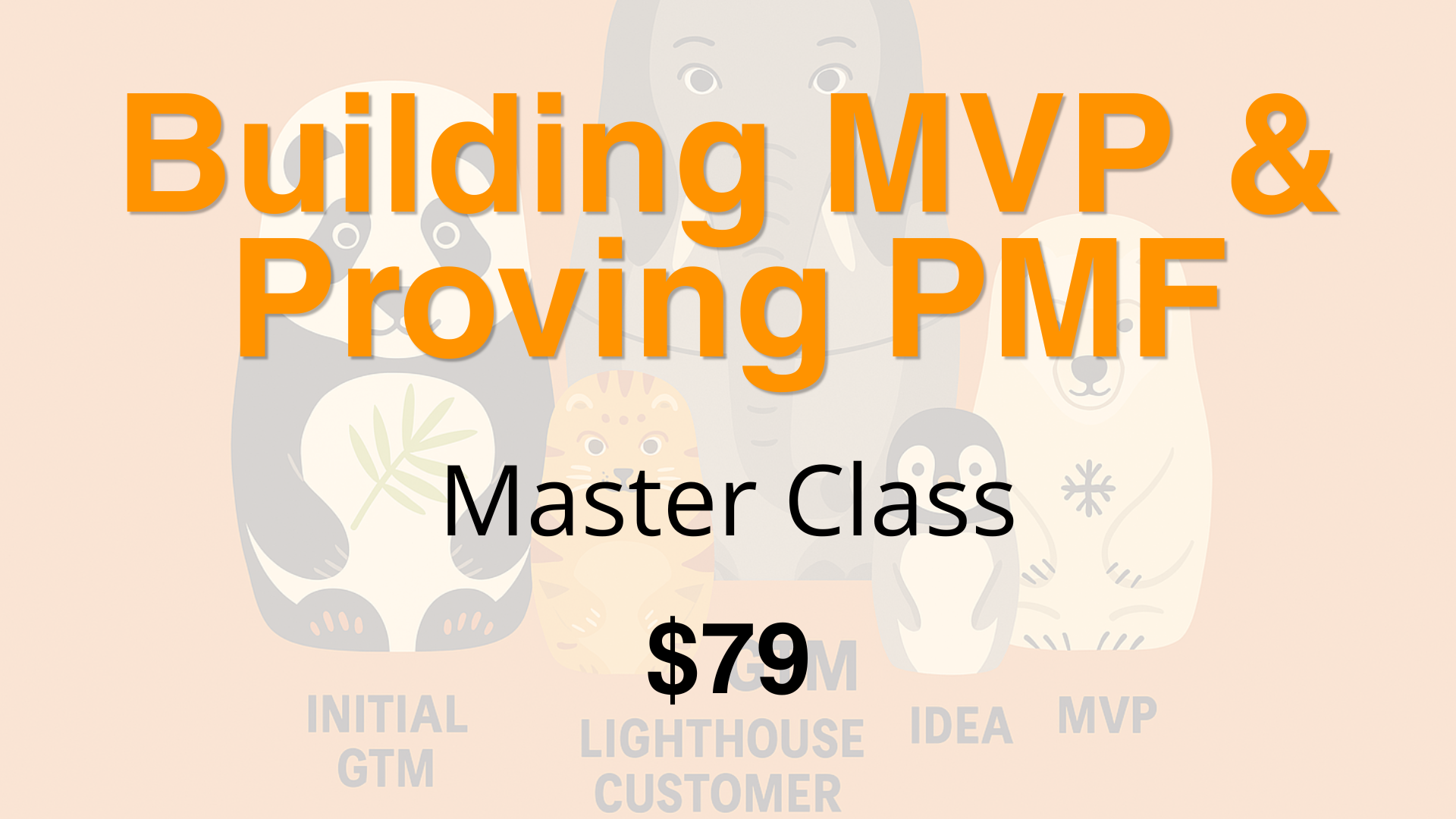Building MVP & Proving PMF