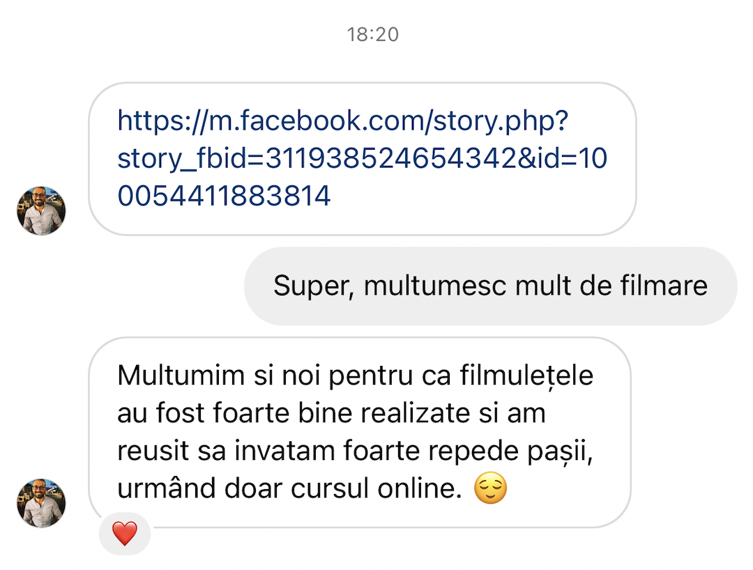 Mesaj real de la miri