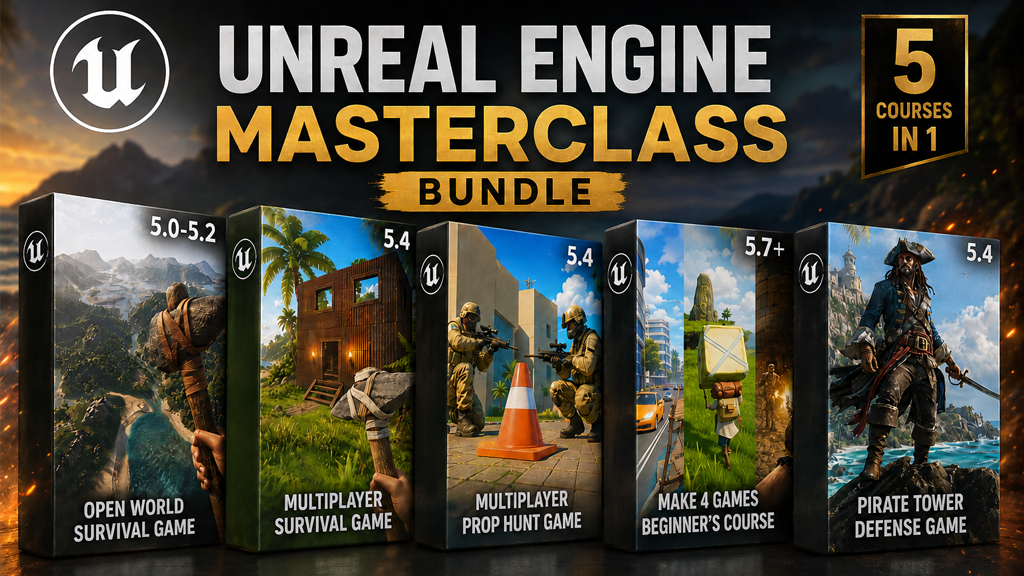 Product image for The Ultimate Unreal Engine 5 MasterClass Bundle