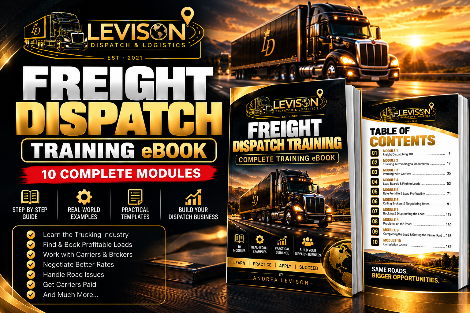 Product image for Levison Freight Dispatch Training eBook