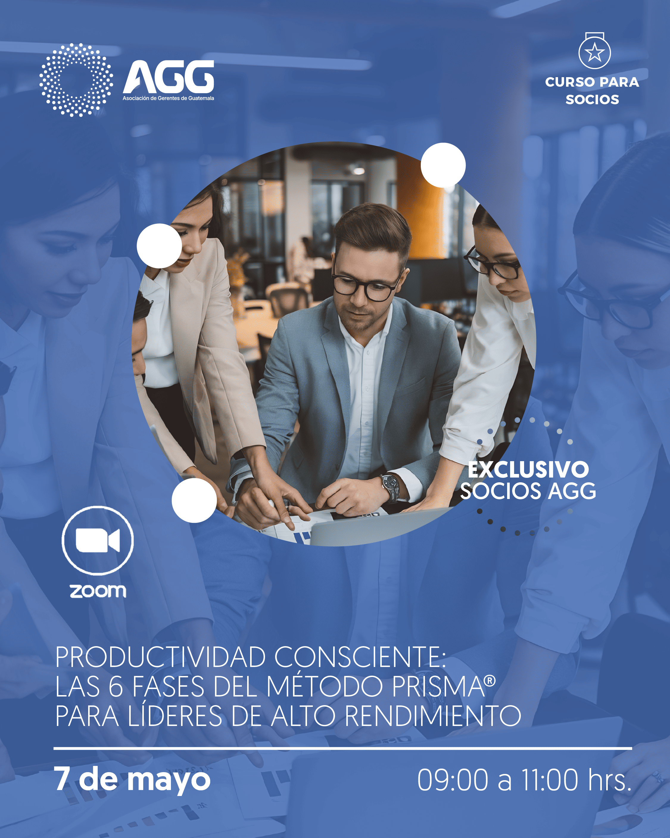 Product image for Curso para socios virtual // Productividad Consciente: Las 6 fases del método PRISMA® para líderes de alto rendimiento 