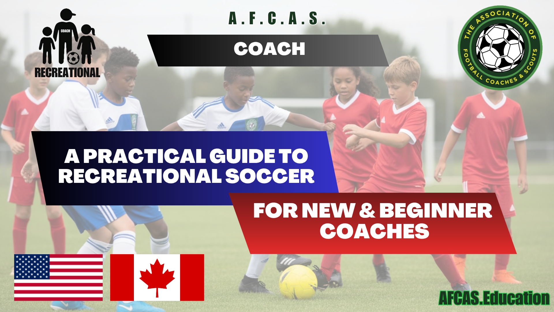 Product image for RECREATIONAL SOCCER - PRACTICAL GUIDE - FOR NEW & BEGINNER COACHES
