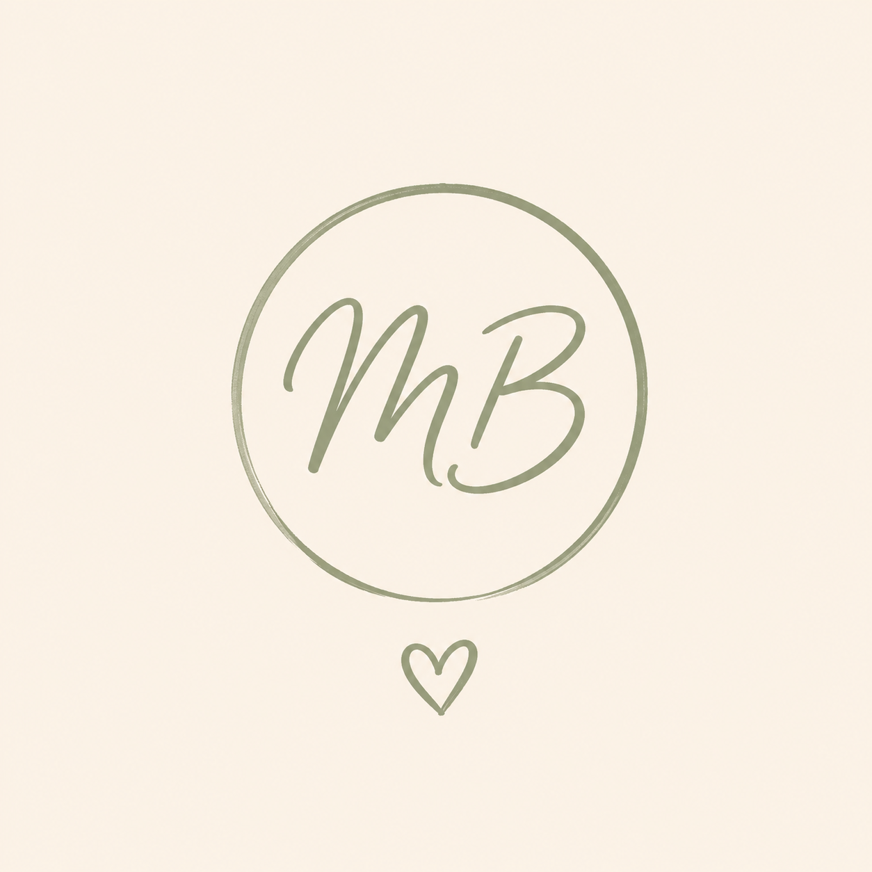 The initials MB.