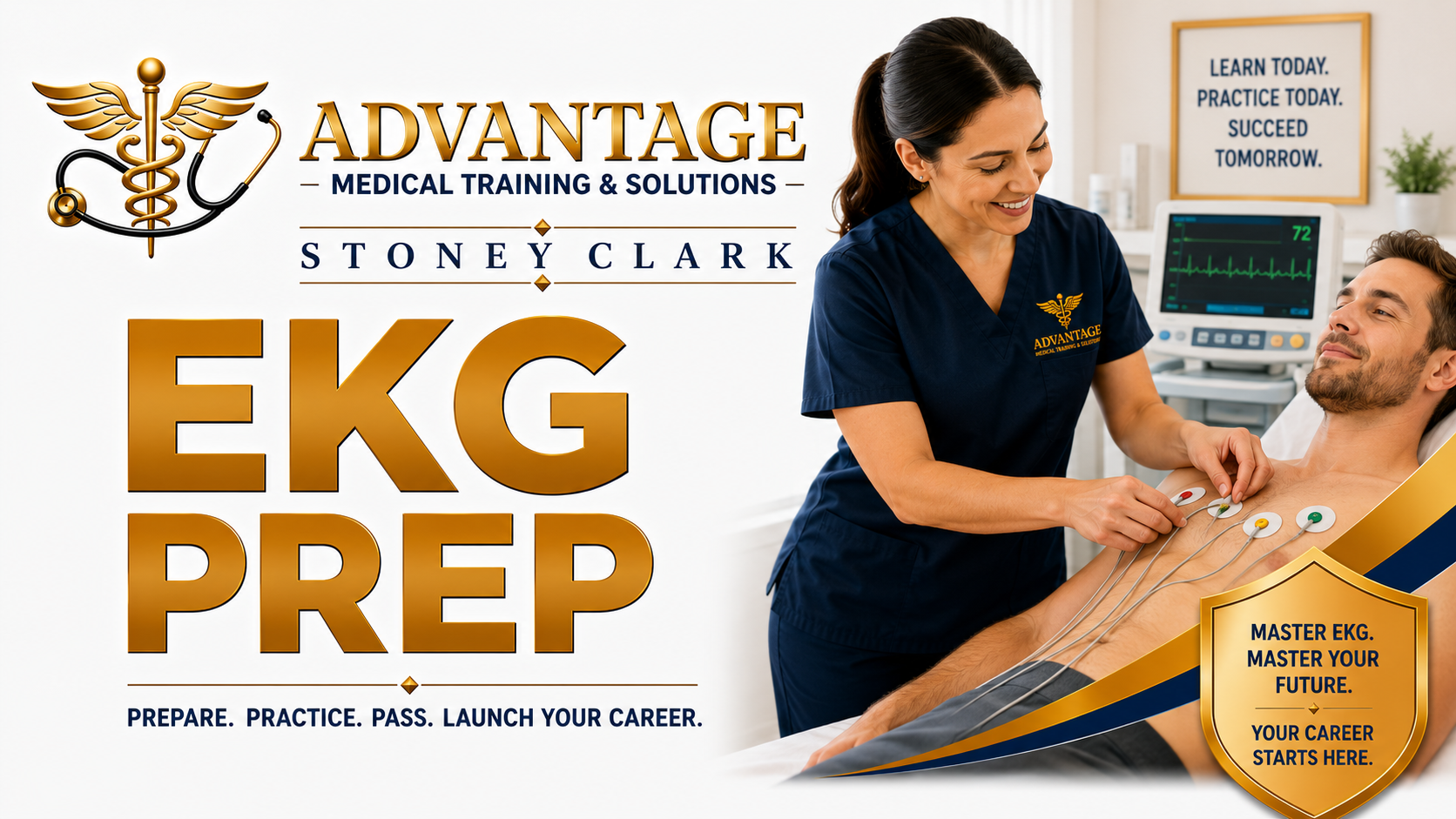 Product image for Basic EKG (ECG) Technician Prep Course