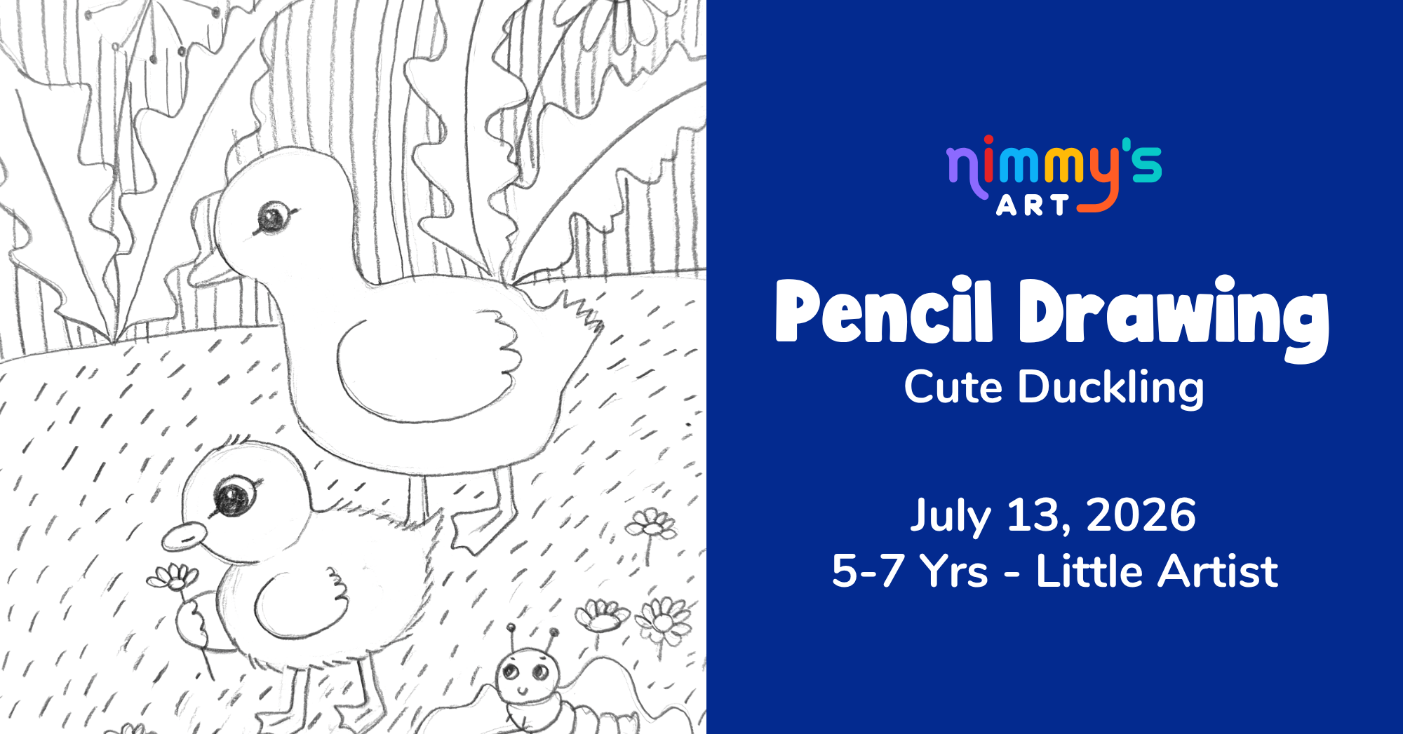 Product image for Pencil Drawing - Cute Duckling