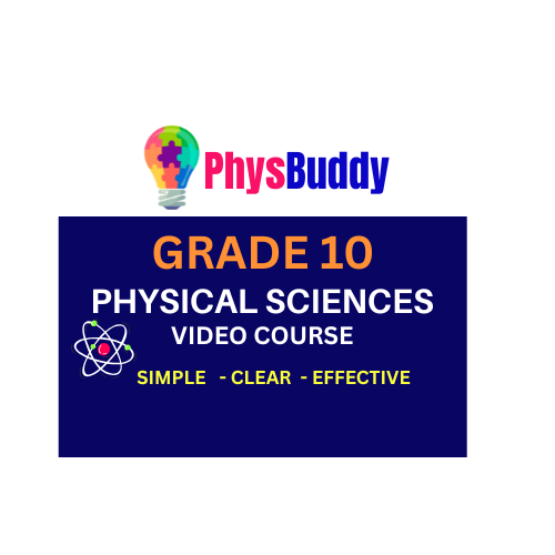 Product image for Grade 10 Physical Sciences Video Course 2026 
