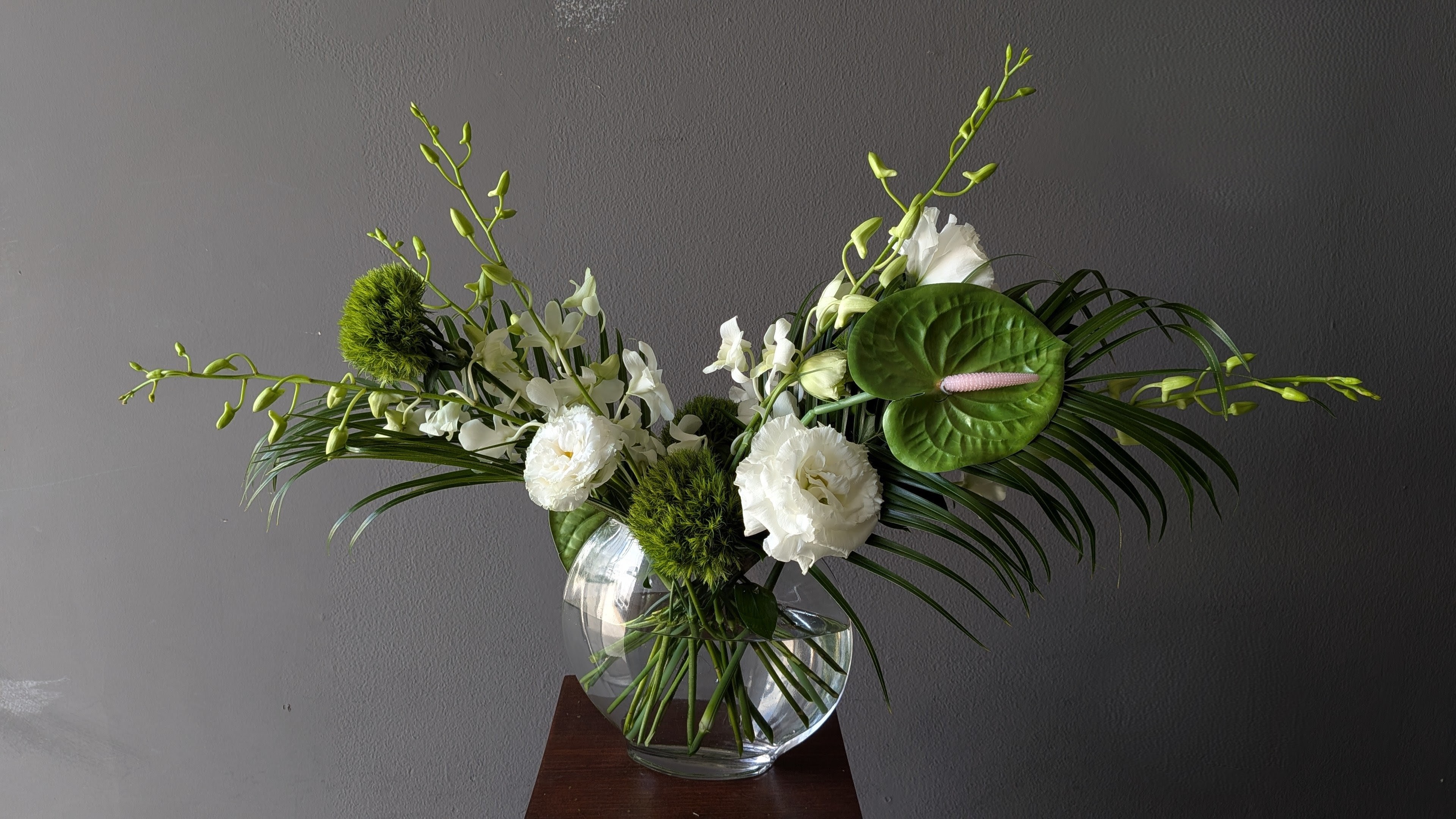 Green and White Tropicals