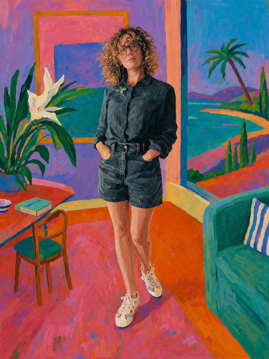 Retrato ilustrado de Sofia Dias