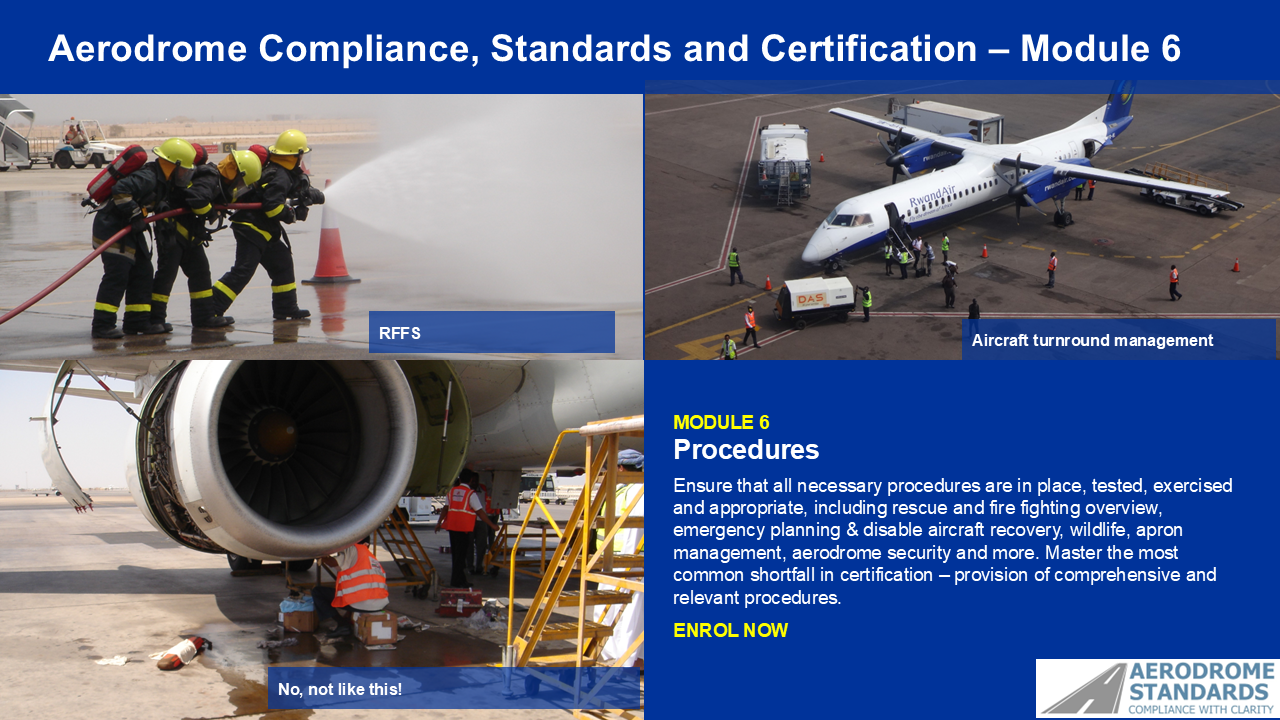 Product image for Procedures and Operations, Module 6 of Aerodrome Compliance, Standards and Certification 
