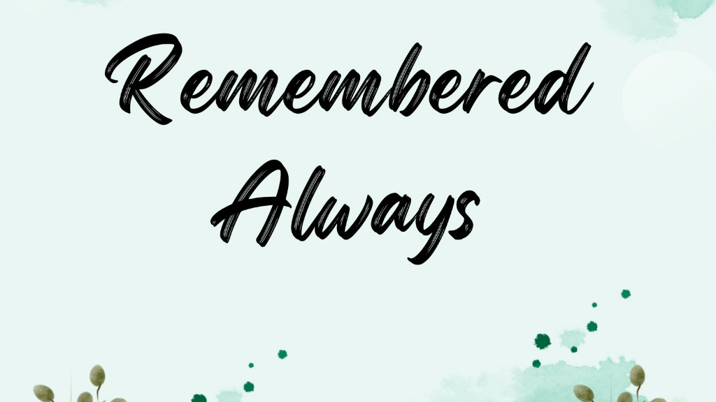 Product image for Remembered Always- Guided grief journal for Teens and Adults
