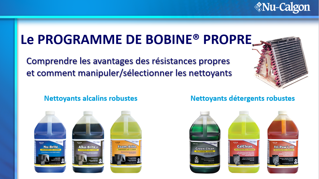 Product image for Coil Cleaning Benefits + Alkalines and Detergents (French) NATE ID: 1826-0001