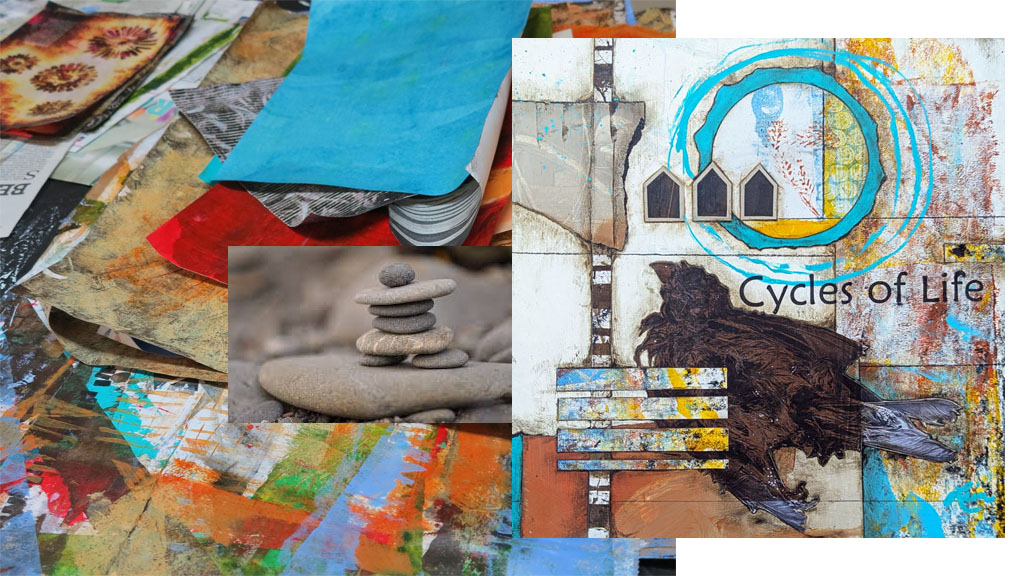 Product image for Collage Paper, Tack Down and Image Transfers 
