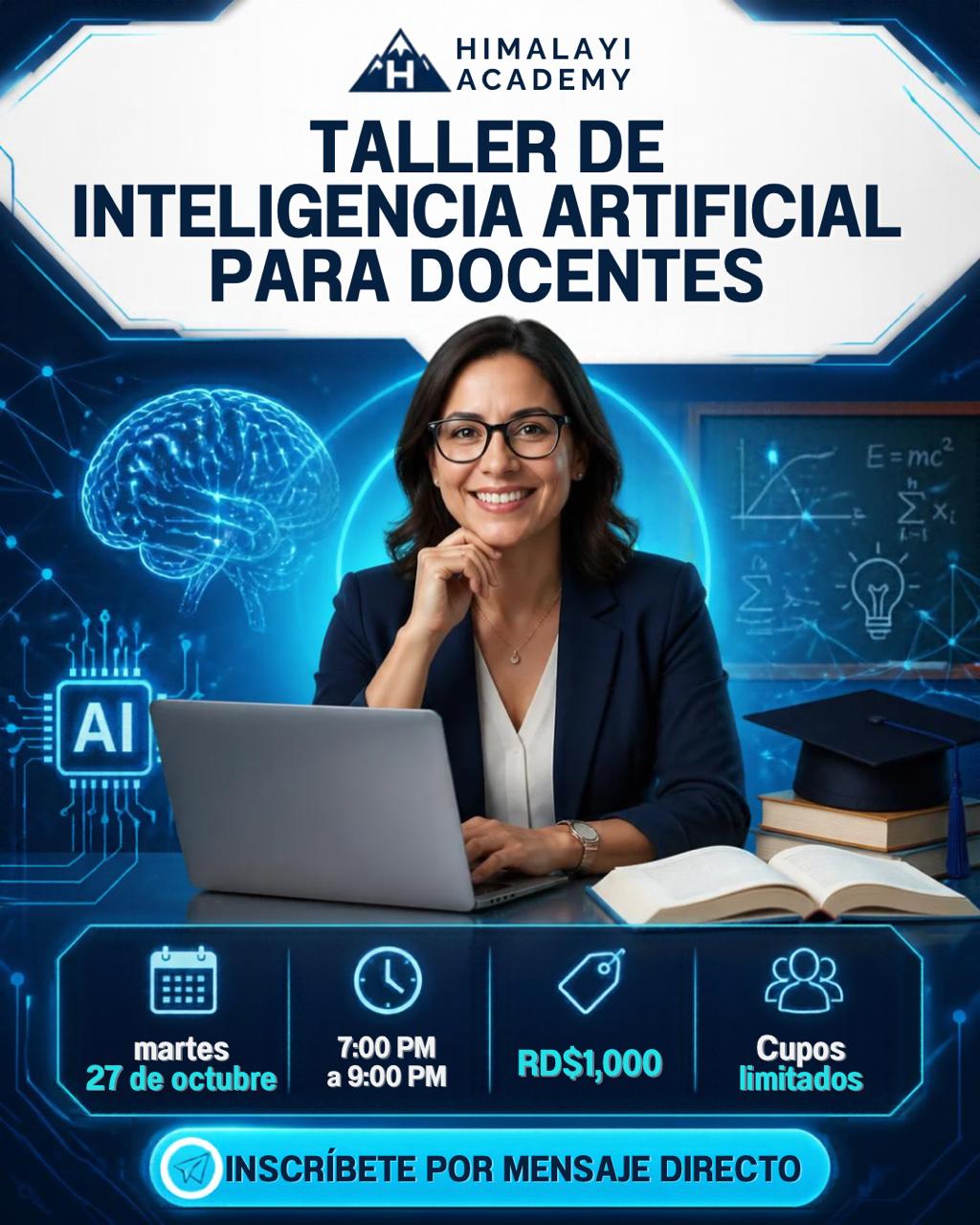 Imagen de producto para TALLER DE INTELIGENCIA ARTIFICIAL PARA DOCENTES