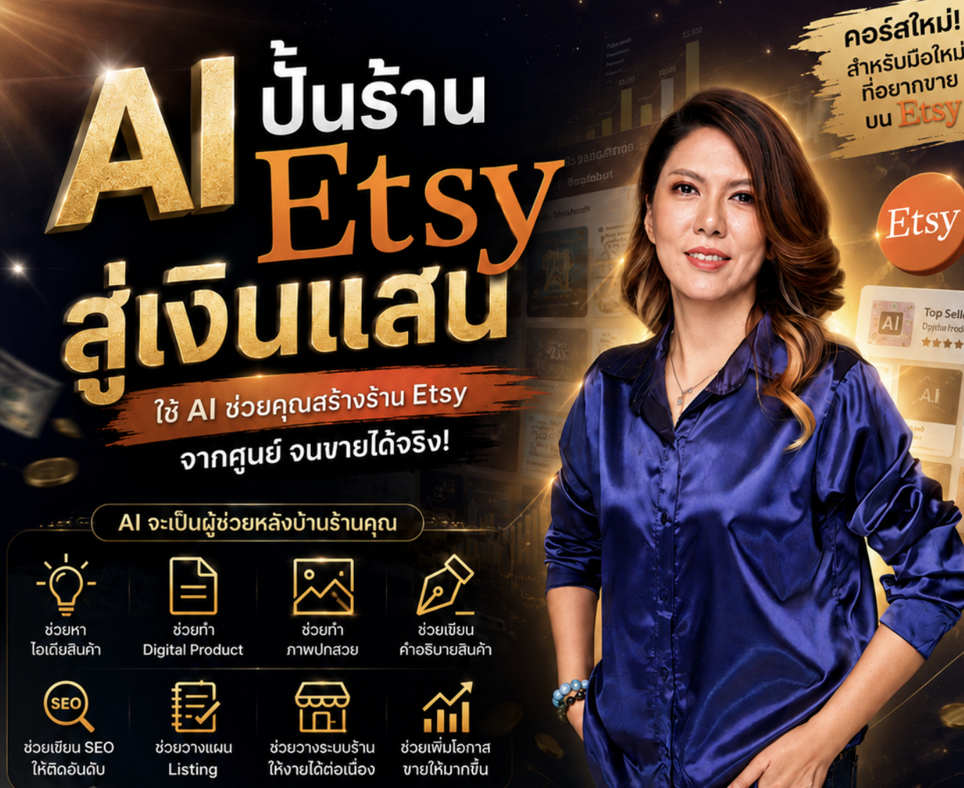 AI ปั้นร้าน Etsy สู่เงินแสน