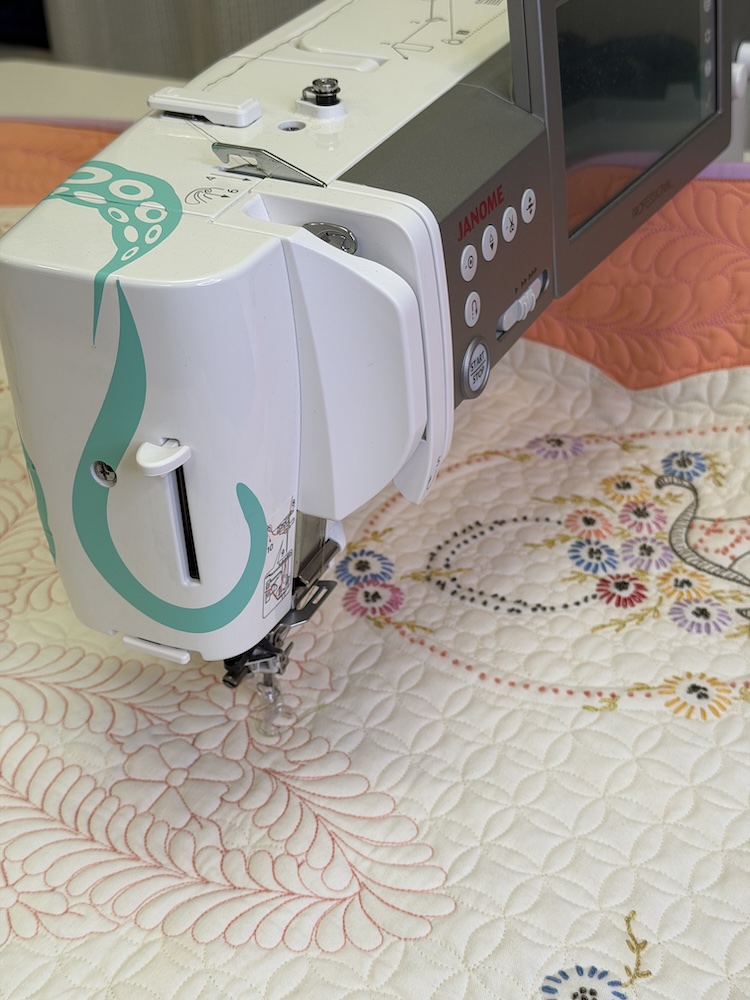 a domestic sewing machine