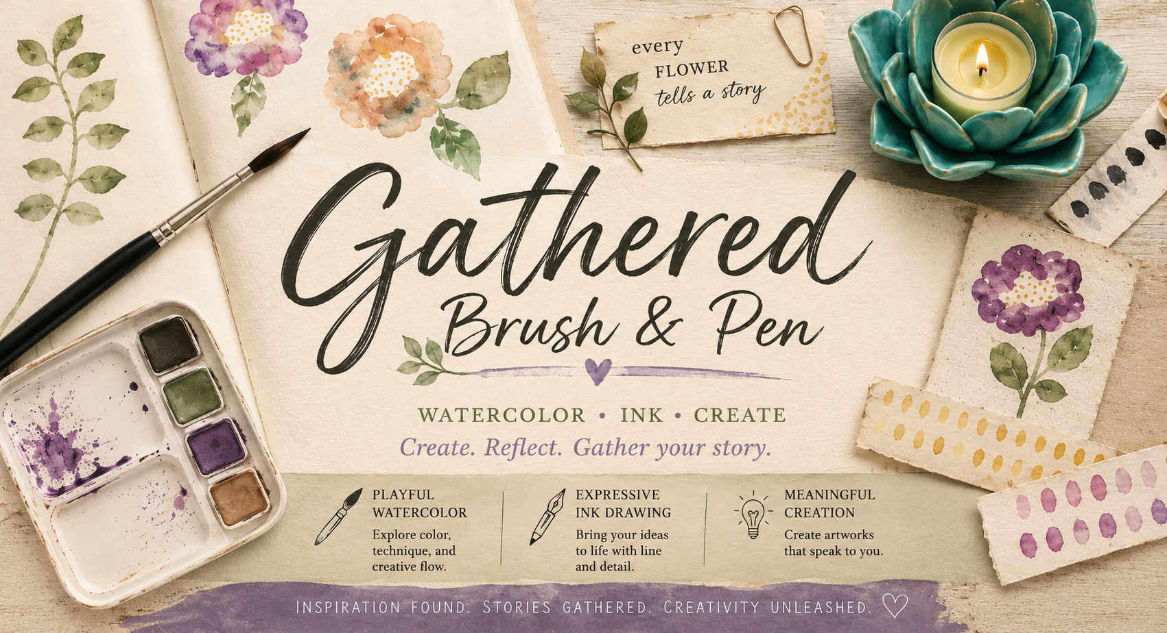 Product image for Gather : Brush and Pen