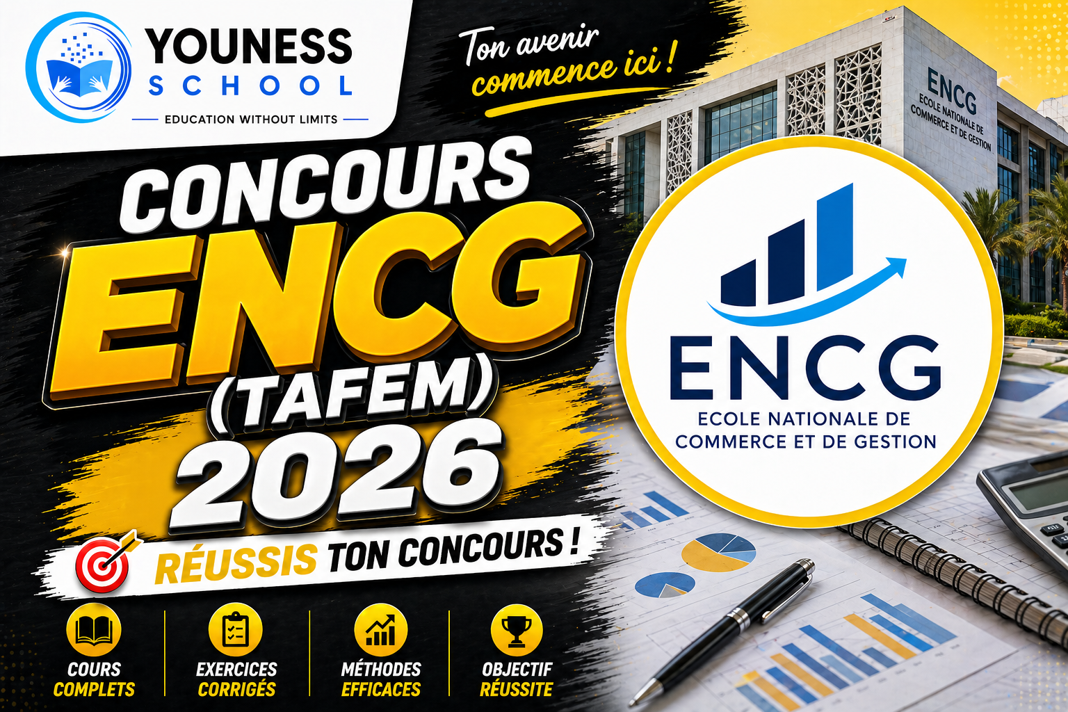 Product image for [FREE, BAC] Préparation Concours ENCG 2026