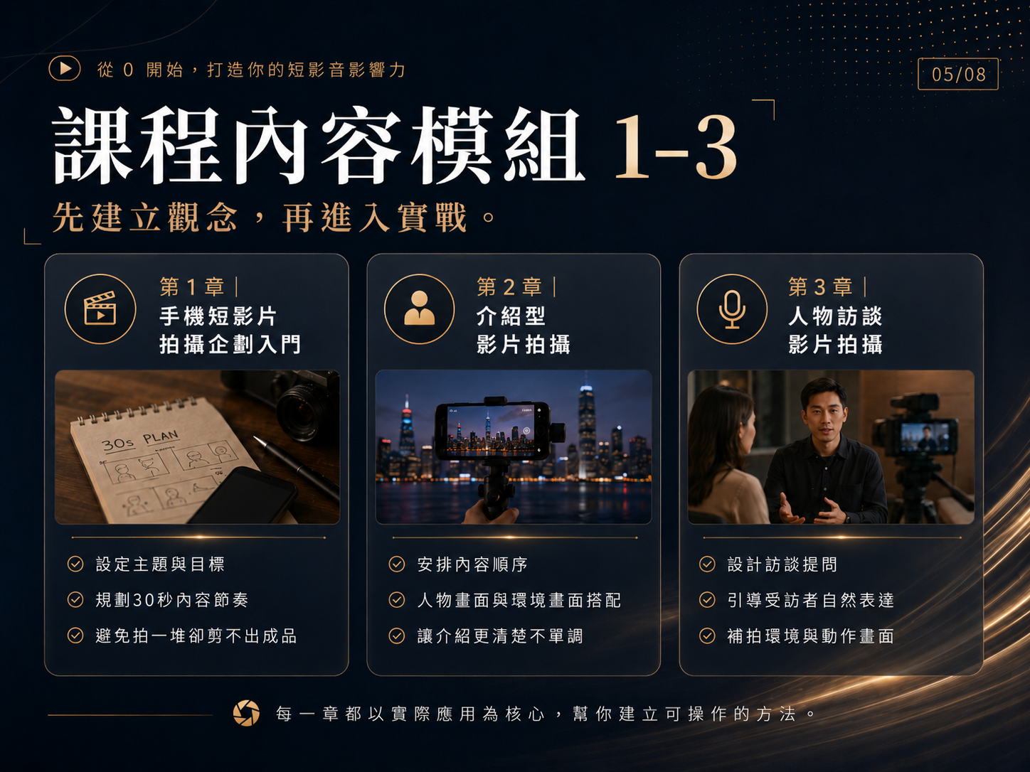 【手機短影片拍攝與剪輯快製班】決戰30秒！拍片即戰力
