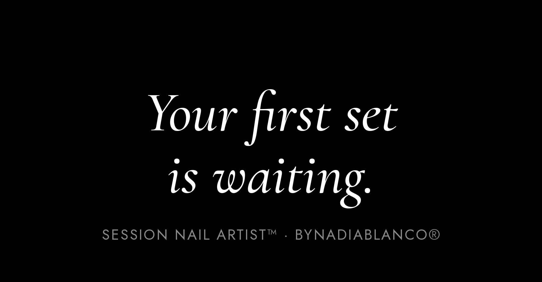 Your first set is waiting. Session Nail Artist™ — £297.