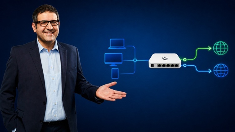 Product image for MikroTik PCC Load Balancing: DHCP, Hotspot, PPPoE & Starlink