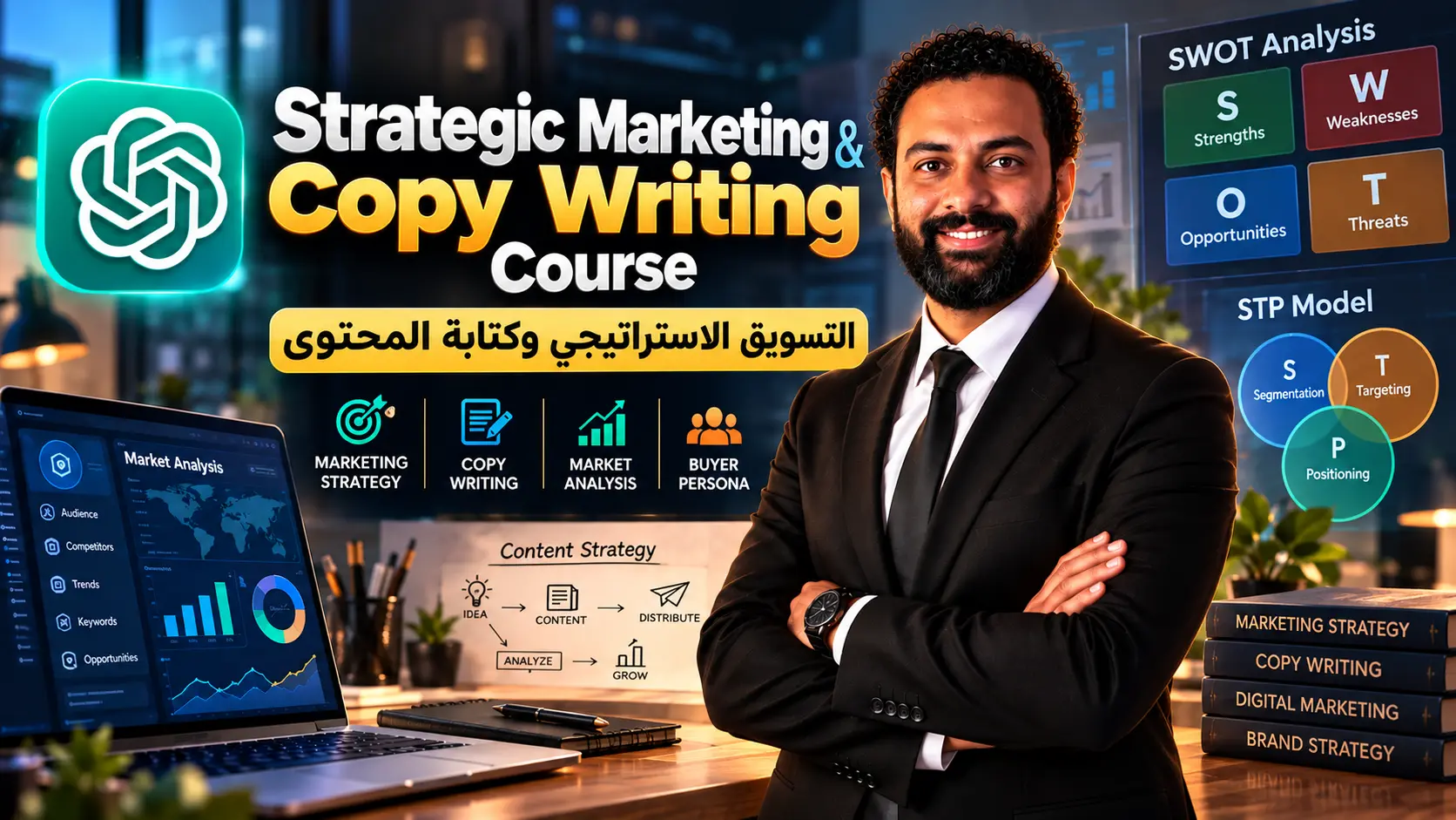Product image for Strategic Marketing & Content Creation Course