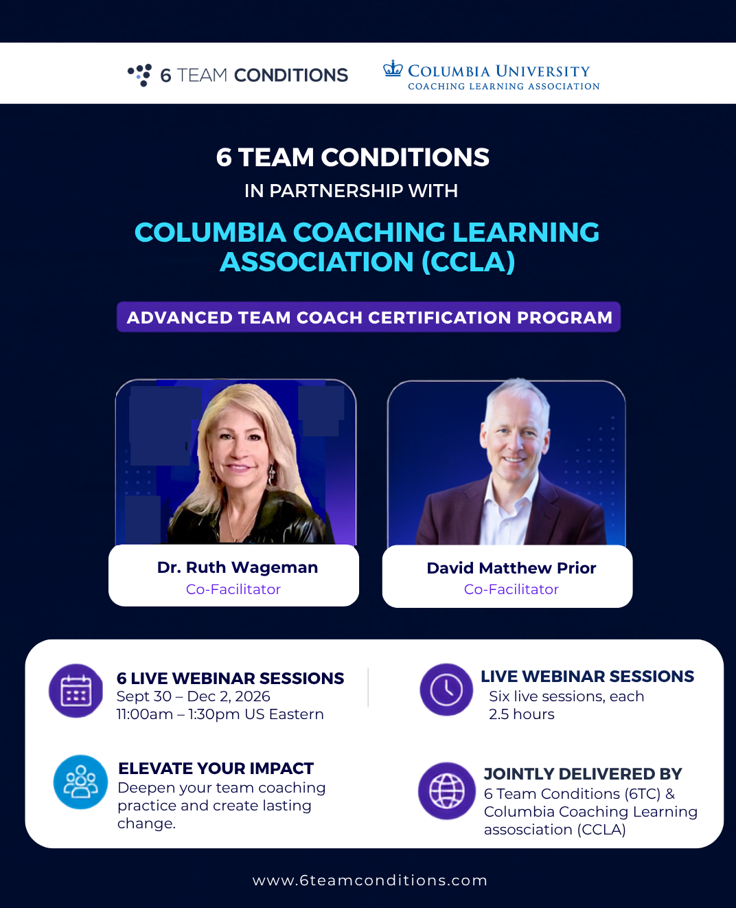 Product image for CCLA and 6TC  Advanced Team Practitioner Certification Program
