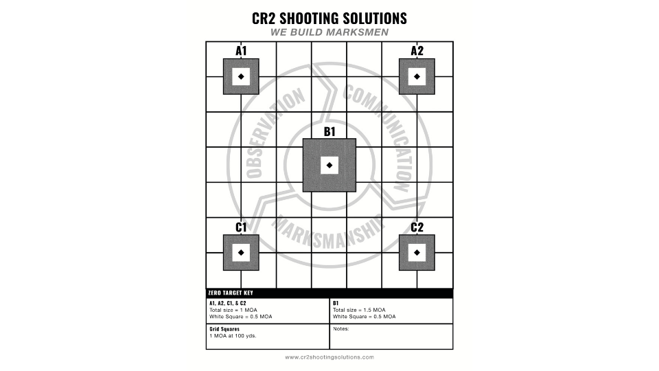 CR2 Zero Target