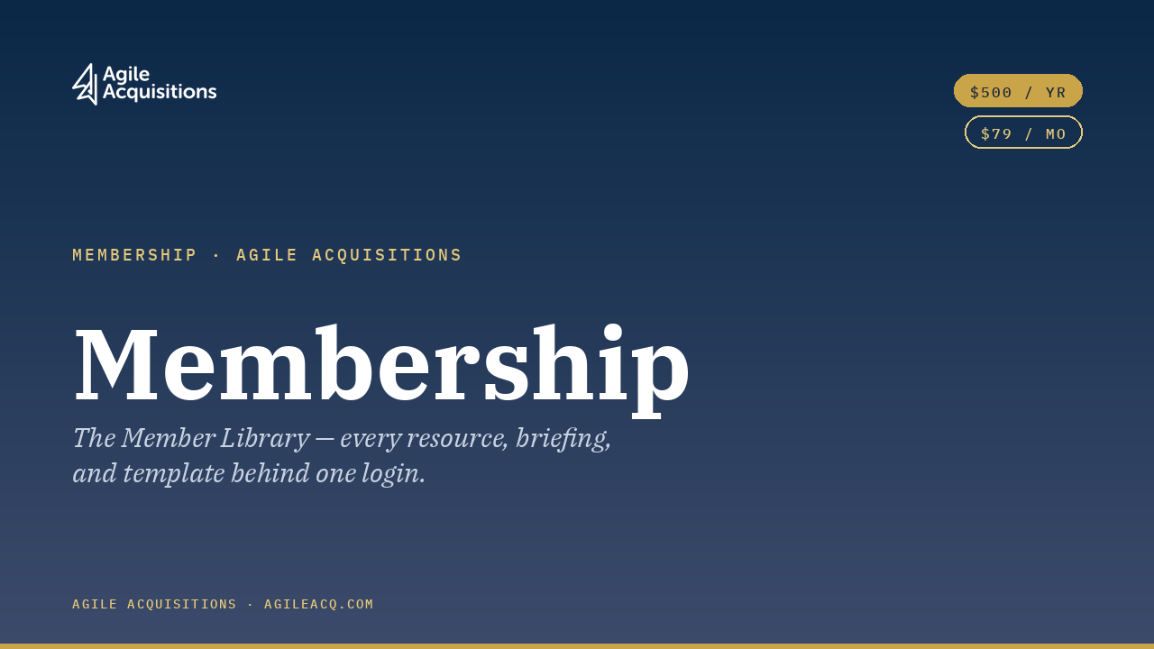Product image for AgileAcq Membership