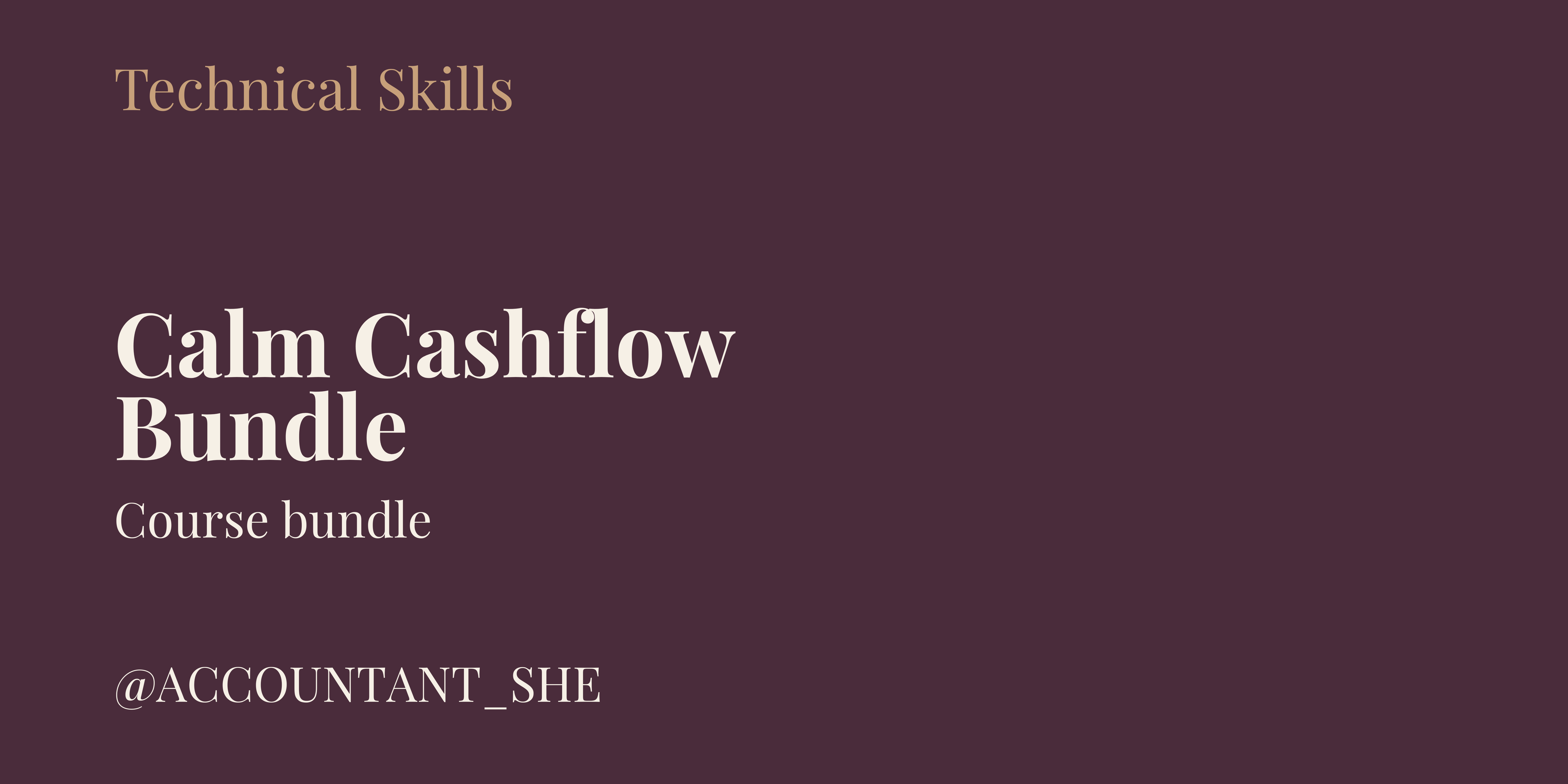 Product image for Calm Cashflow