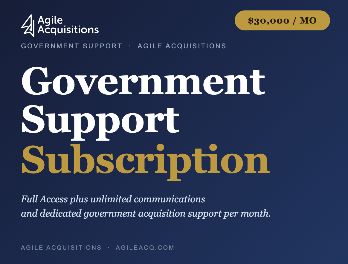 Product image for Government Support Subscription