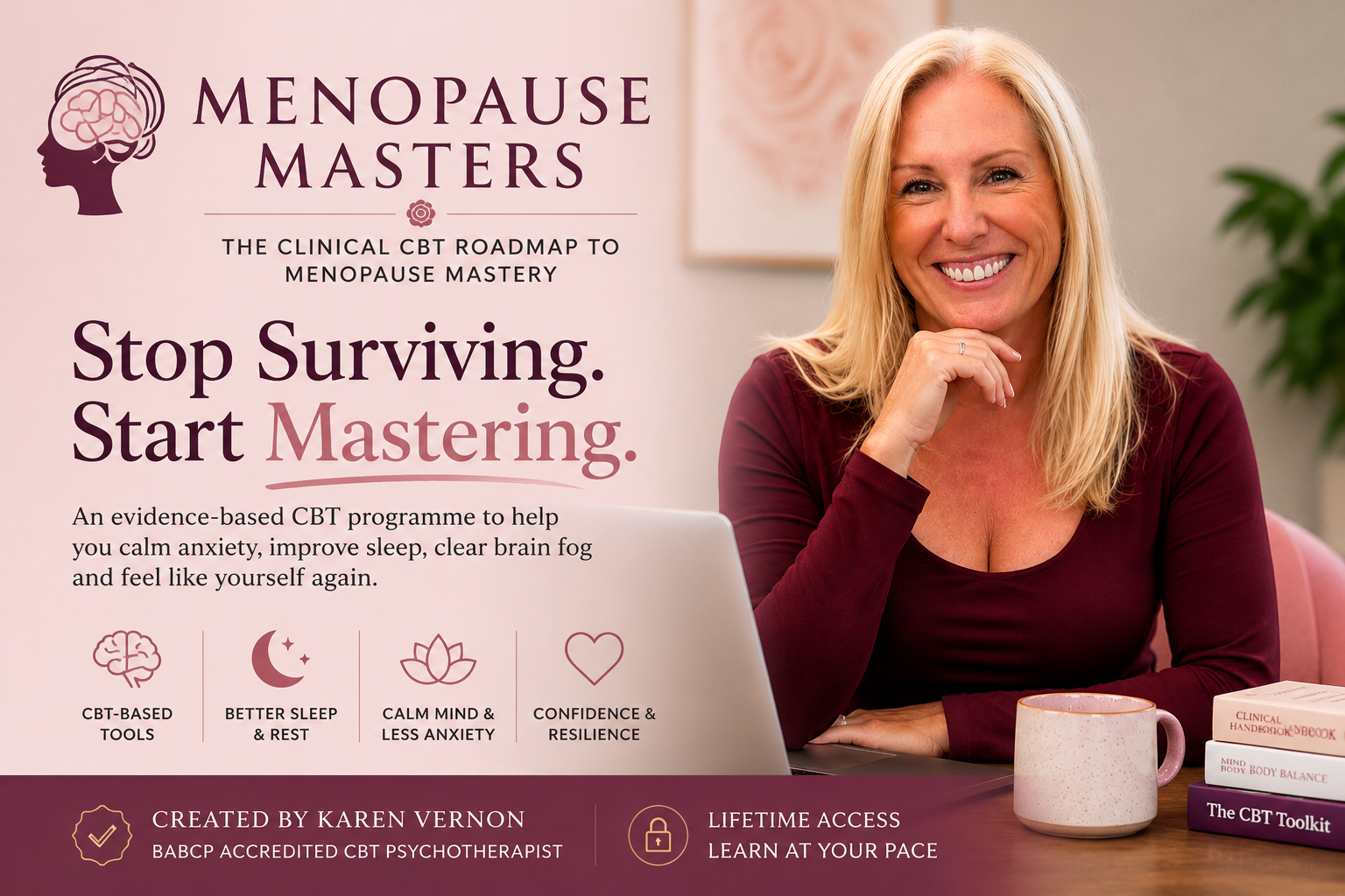 Product image for Menopause Masters® Academy The Clinical CBT Roadmap to Menopause Mastery