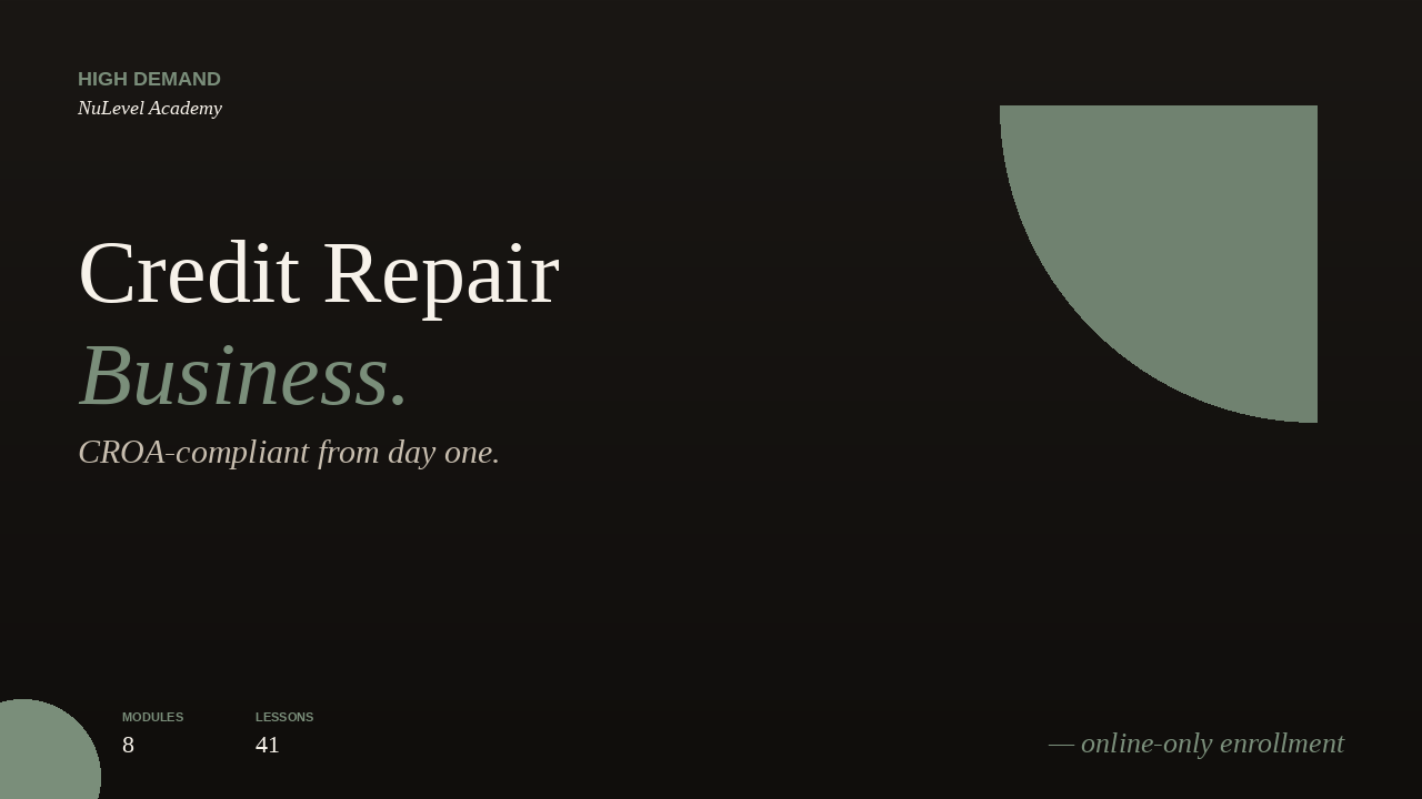 Product image for Credit Repair Business in a Box