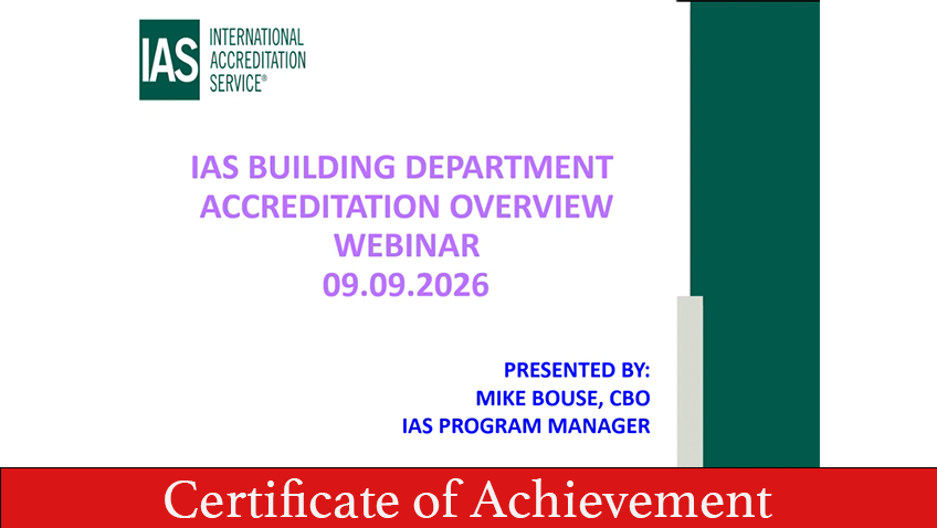 Product image for  Building Department Accreditation Overview (BDA) 2026 Webinar